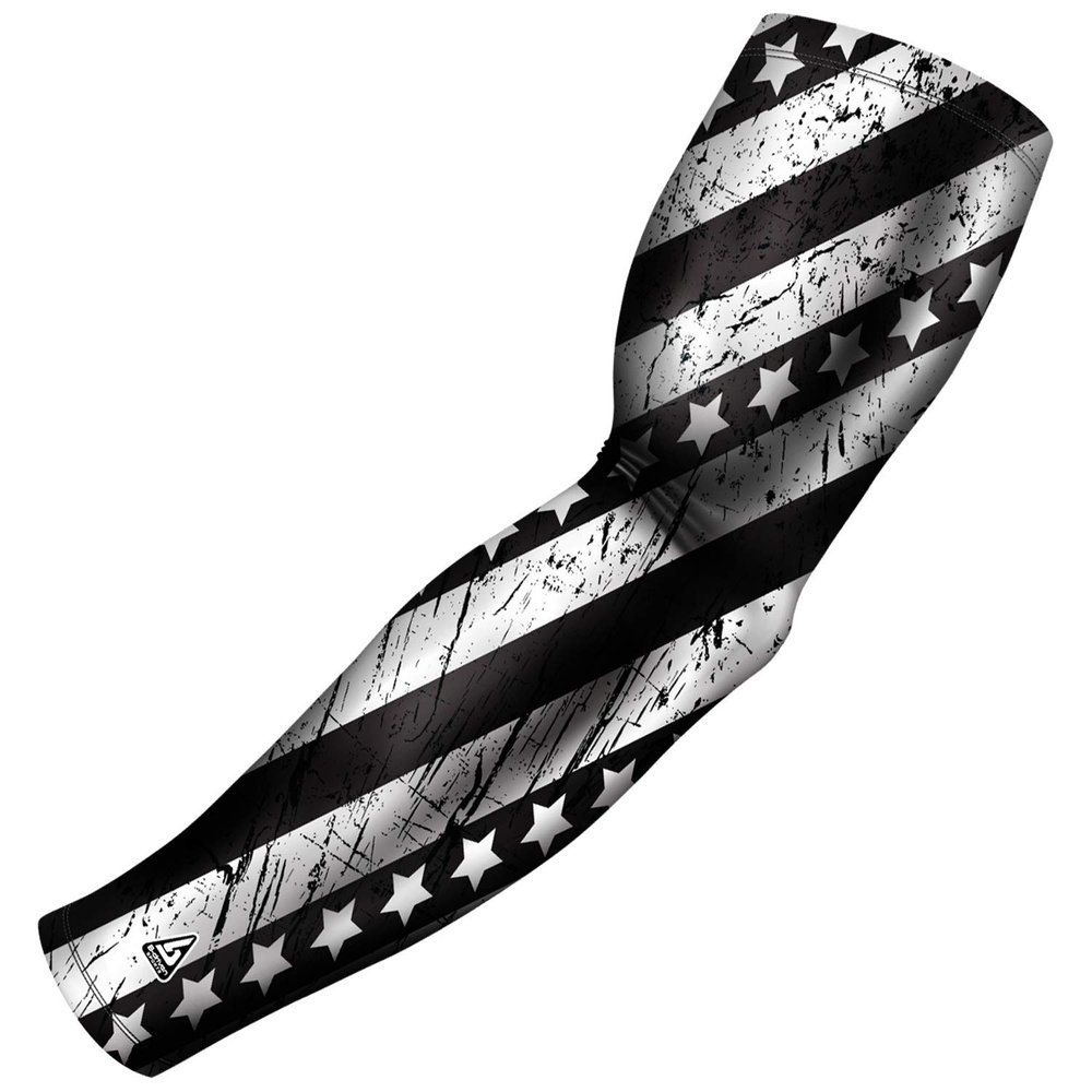 B-Driven Premium Pro-Fit Sports Compression Arm Sleeve (Single) Patriotic Designs Baseball Arm Sleeves - Men Women Youth