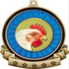 Chicken Medals - 2.5" Gold Chicken Medal Award Includes Red White and Blue Neck Ribbon, Great Chicken Awards 100 Pack Prime view 2
