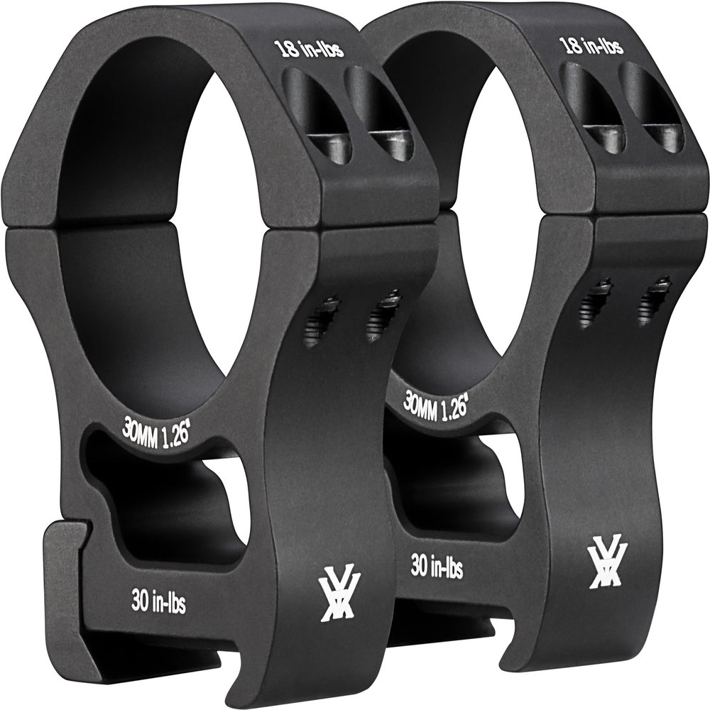 Vortex Optics Pro Series Riflescope Rings - 30mm - High Height [1.26 Inches | 32.0 mm], Black