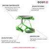 Ocun Neon Climbing Sport Harness I Lightweight Rock Climbing Harness, Green, Large view 2