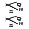 ToughAsNails 2 Pairs Replacement Rubber Kits Ear Socks and Nose Pads for Oakley Juliet Sunglasses Black&Black