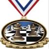 Chess Medals - 2.5" Gold Chess Tournament Medal Award Includes Red White and Blue Neck Ribbon, Great Chess Awards 100 Pack view 1
