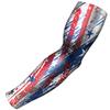 B-Driven Premium Pro-Fit Sports Compression Arm Sleeve (Single) Patriotic Designs Baseball Arm Sleeves - Men Women Youth view 1