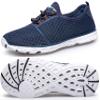DOUSSPRT Women's Water Shoes Quick Drying Sports Aqua Shoes WhiteBlue Size 9.5 view 1