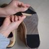 Stick-on Suede Friction-reducing Dance Soles for, Easy pivoting and Sliding on Sticky Indoor Dance Floors, Self-Adhesive Anti-Slip High-Heeled Shoes Sole Protector Pads Sticker (Black) view 3