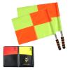 Shinestone Soccer Referee Flag Sports Match Football Linesman Flags with Case Referee Equipment-2 Designs01 view 1
