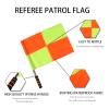 Shinestone Soccer Referee Flag Sports Match Football Linesman Flags with Case Referee Equipment-2 Designs01 view 2