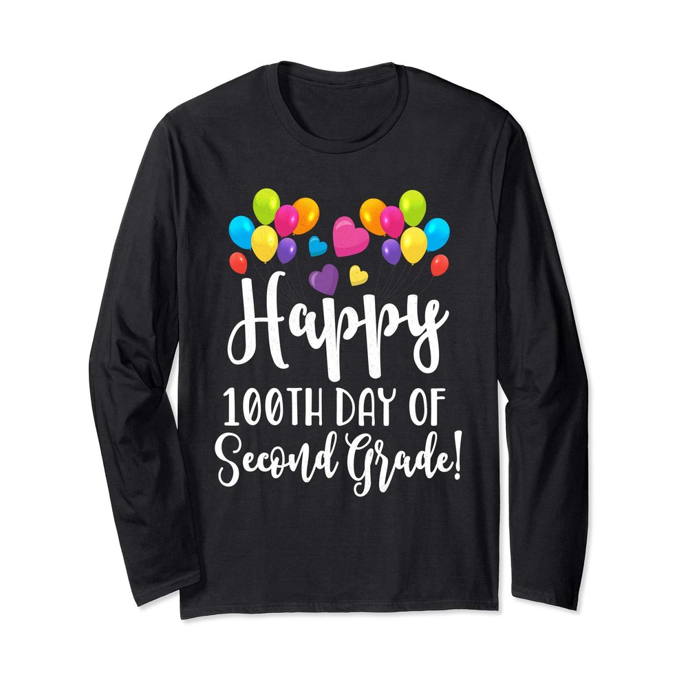 Happy 100th Day of Second Grade Shirt for Teacher Parent