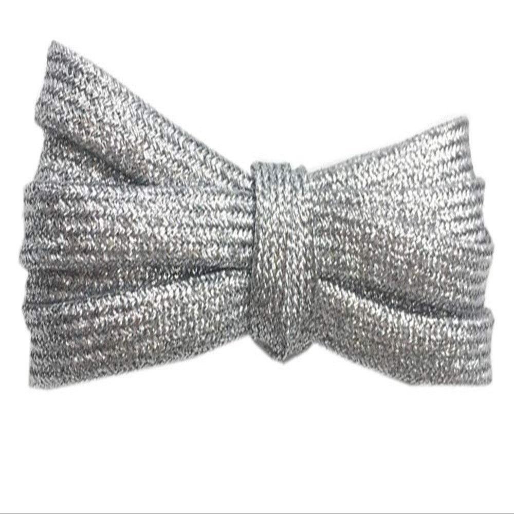 2 Pairs Shiny Gold Shoelaces Metallic Glitter Flat Shoelaces Sparkly Bootlaces Shimmering Shoelaces for Canvas Sneaker Athletic (Silver)