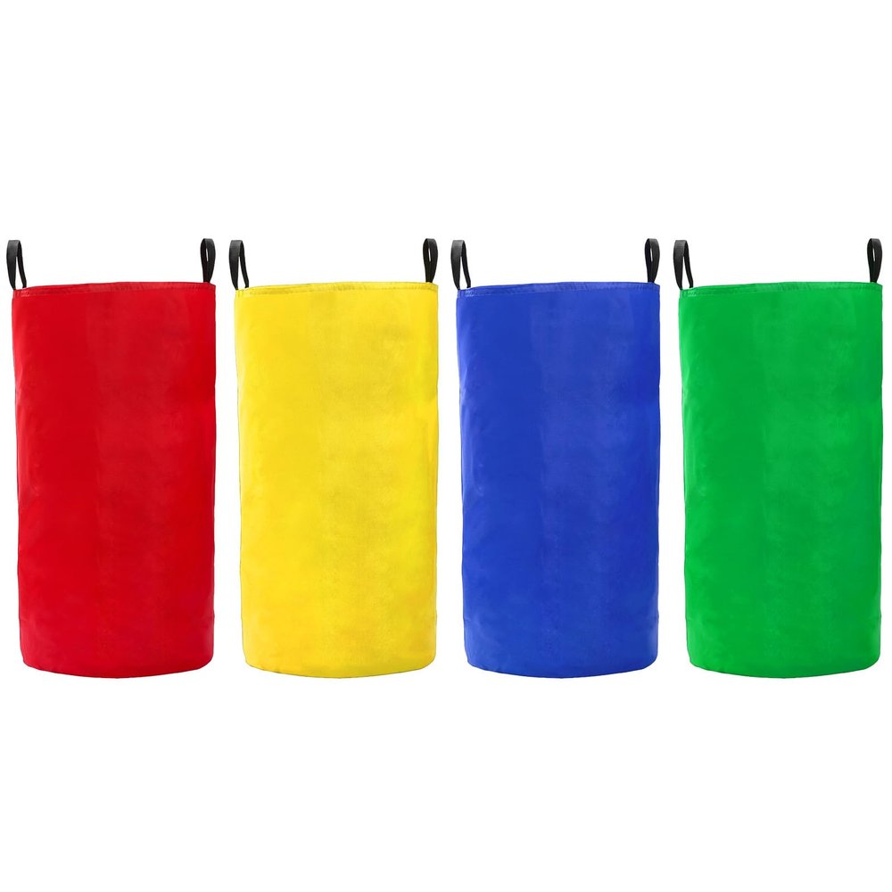 Wowagoga Potato Sack Race Bags 28x40'', Colorful Jumping Pocket