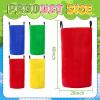 Wowagoga Potato Sack Race Bags 28x40'', Colorful Jumping Pocket view 2