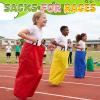 Wowagoga Potato Sack Race Bags 28x40'', Colorful Jumping Pocket view 3