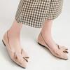 SAILING LU Bow-Knot Ballet Flats Womens Pointy Toe Flat Shoes Suede Dress Shoes Wear to Work Slip On Moccasins Apricot Size 6.5 view 2