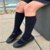 COTTON DAY 3 Pack Kids Girls Soft Knee High School Uniform Dress Socks Seamless Toe 8-10 Years Black L (10) view 2