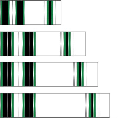 White Water Archery Laminated Green Traditional 9 Crest Arrow Wraps 15 pk Choose Length Width (7, 1.25)