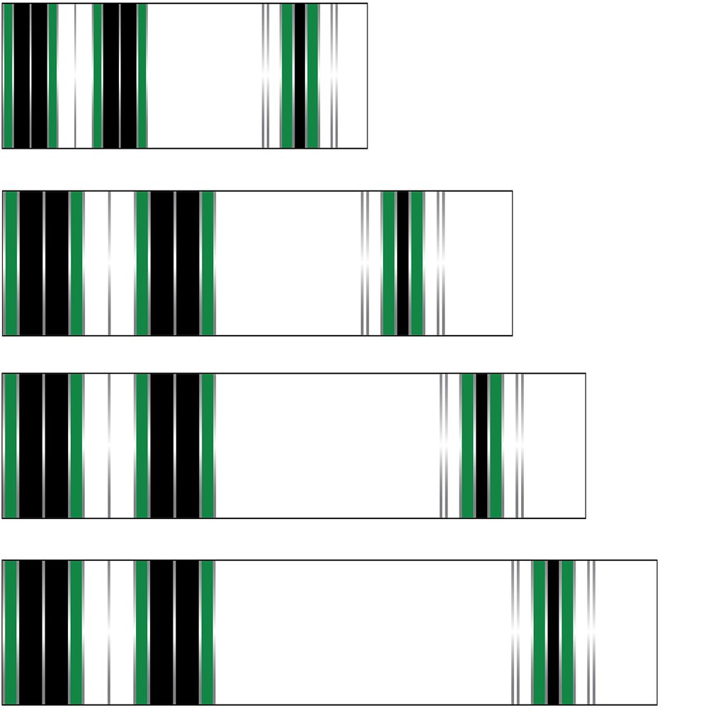 White Water Archery Laminated Green Traditional 9 Crest Arrow Wraps 15 pk Choose Length Width (7, 1.25)