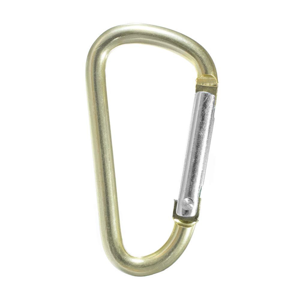 Craft County Colorful 40mm D Shaped Spring Loaded Snap Hook Aluminum Gate 1.5 Inch
