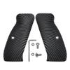 Guuun G10 CZ Grips for CZ 75 Full Size SP-01, Sunburst Texture - Black view 1