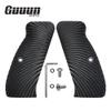Guuun G10 CZ Grips for CZ 75 Full Size SP-01, Sunburst Texture - Black view 2