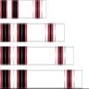 White Water Archery Laminated Red Traditional 9 Crest Arrow Wraps 15 pk Choose Length Width (5, 1.4) view 1