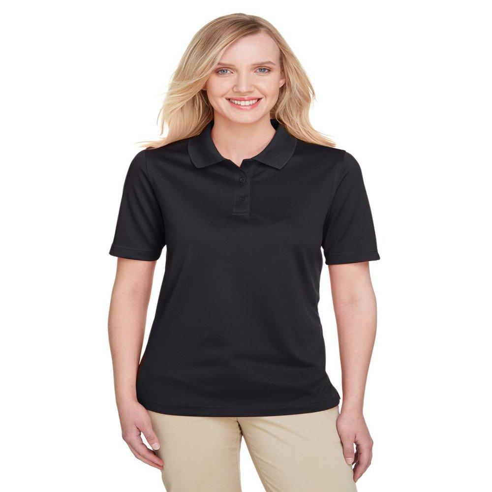Harriton Ladies' Advantage Snag Protection Plus IL Polo 2XL BLACK