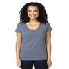 Threadfast Apparel Ladies' Ultimate V-Neck T-Shirt S NAVY HEATHER view 1