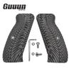 Guuun G10 CZ Grips for CZ 75 Full Size SP-01, Sunburst Texture - Gray/Black view 2