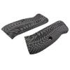 Guuun G10 CZ Grips for CZ 75 Full Size SP-01, Sunburst Texture - Gray/Black view 3