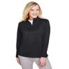 Harriton Ladies' Advantage Snag Protection Plus IL Quarter-Zip XL BLACK view 1