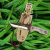 Artenostro Forester UOE Tactical Knife - 5-3/4" Blade - Green-Beige Micarta Handle - Day Forest Camo view 2