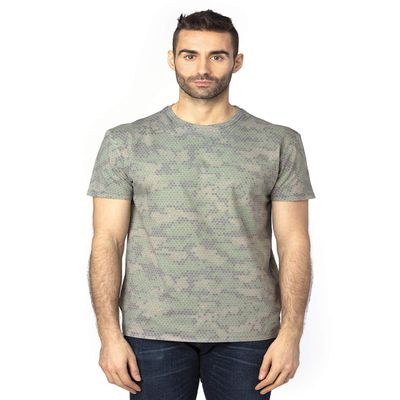 Threadfast Apparel Unisex Ultimate T-Shirt S GREEN HEX CAMO
