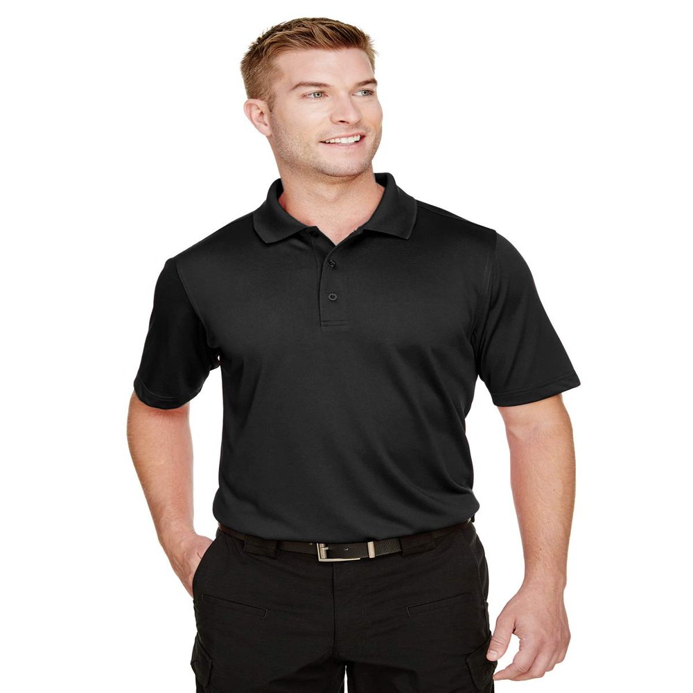 Harriton Men's Advantage Snag Protection Plus IL Polo M BLACK