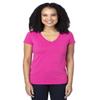 Threadfast Apparel Ladies' Ultimate V-Neck T-Shirt XL HOT PINK view 1