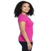 Threadfast Apparel Ladies' Ultimate V-Neck T-Shirt XL HOT PINK view 2