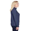 Team 365 Ladies' Zone Sonic Heather Performance Quarter-Zip 2XL SP DRK NVY HTH view 2