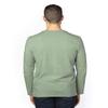 Threadfast Apparel Unisex Ultimate Long-Sleeve T-Shirt M ARMY HEATHER view 2