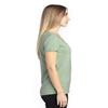 Threadfast Apparel Ladies' Ultimate V-Neck T-Shirt 2XL ARMY HEATHER view 2