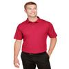 Devon & Jones CrownLux Performance Men's Address Melange Polo 4XL RED HEATHER view 1