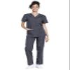Cherokee Adult's Unisex Top and Scrub Pant Set, Pewter, X-Large view 1