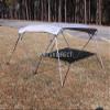 The Vortex Company Grey/Gray Pontoon/Deck Boat 4 Bow Bimini Top 10' Long, 97-103" Wide, 54" High, Complete Kit, Frame, Canopy, and Hardware view 1