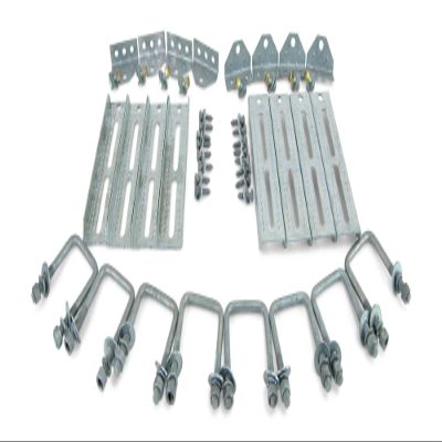 Sturdy Built (8) 10" Galvanized Swivel Top Bunk Bracket Kit with Hardware for 3x3 Boat Trailer Crossmember