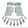 Sturdy Built (8) 10" Galvanized Swivel Top Bunk Bracket Kit with Hardware for 3x3 Boat Trailer Crossmember view 1