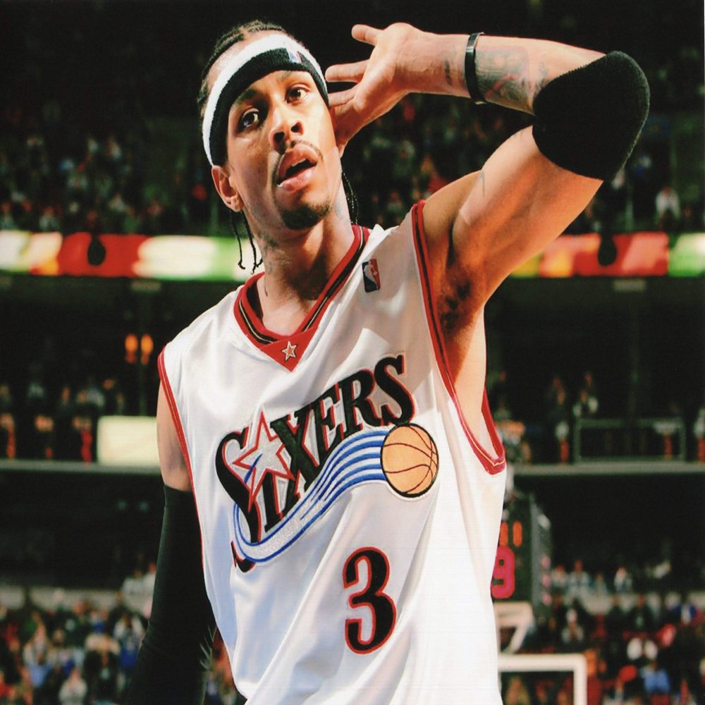 ALLEN IVERSON PHILADELPHIA 76ERS 8X10 SPORTS ACTION PHOTO (NN-1)