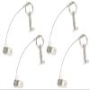 Marine Part Depot Four Stainless Bimini Top Pins w/Drop Cam & Spring 1/4" x 1" Grip - Lanyard Prevents Loss view 1