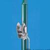NEW LISTING - Tennis Net Accessories - Tennis Post with Reel - Complete Unit - Posts made of 2-7/8" OD. steel pipe, green; complete with Deluxe Post Reel, Ground sleeves, and aluminum top caps (21517) view 1