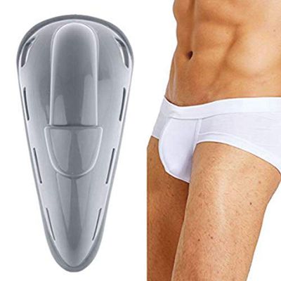 Agoky Mens Bugle Pouch Enhancing Silicone Pad Swimwear Swim Trunks Shorts Lightweight Enhance Inside Pads Grey One Size