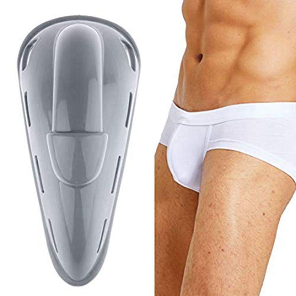 Agoky Mens Bugle Pouch Enhancing Silicone Pad Swimwear Swim Trunks Shorts Lightweight Enhance Inside Pads Grey One Size