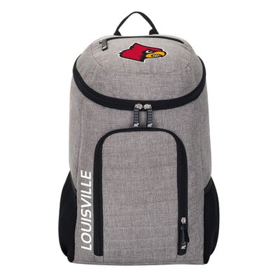 The Northwest Company Officially Licensed NCAA Louisville Cardinals "Topliner" Backpack, Gray, 19" x 7" x 11"