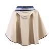 Hiheart Girls Waterproof Rain Poncho Hooded Packable Raincoat Beige M view 2