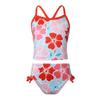 ranrann 2PCS Kids Girls Swimsuit Swimwear Floral Printed Tankini Bottoms Set Bathing Suit Beachwear Orange-red 3 view 1